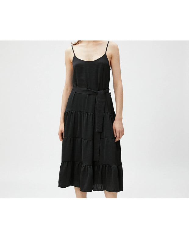 "MOON" Black Dress
