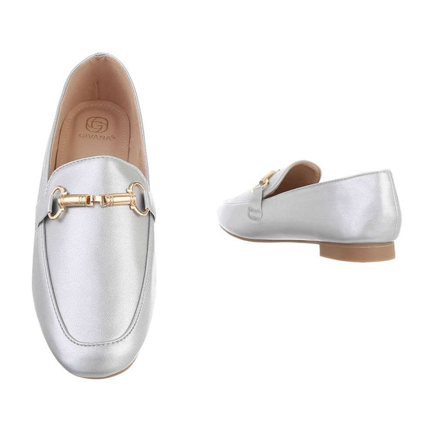 "AMOUREUX" Silver Shoes